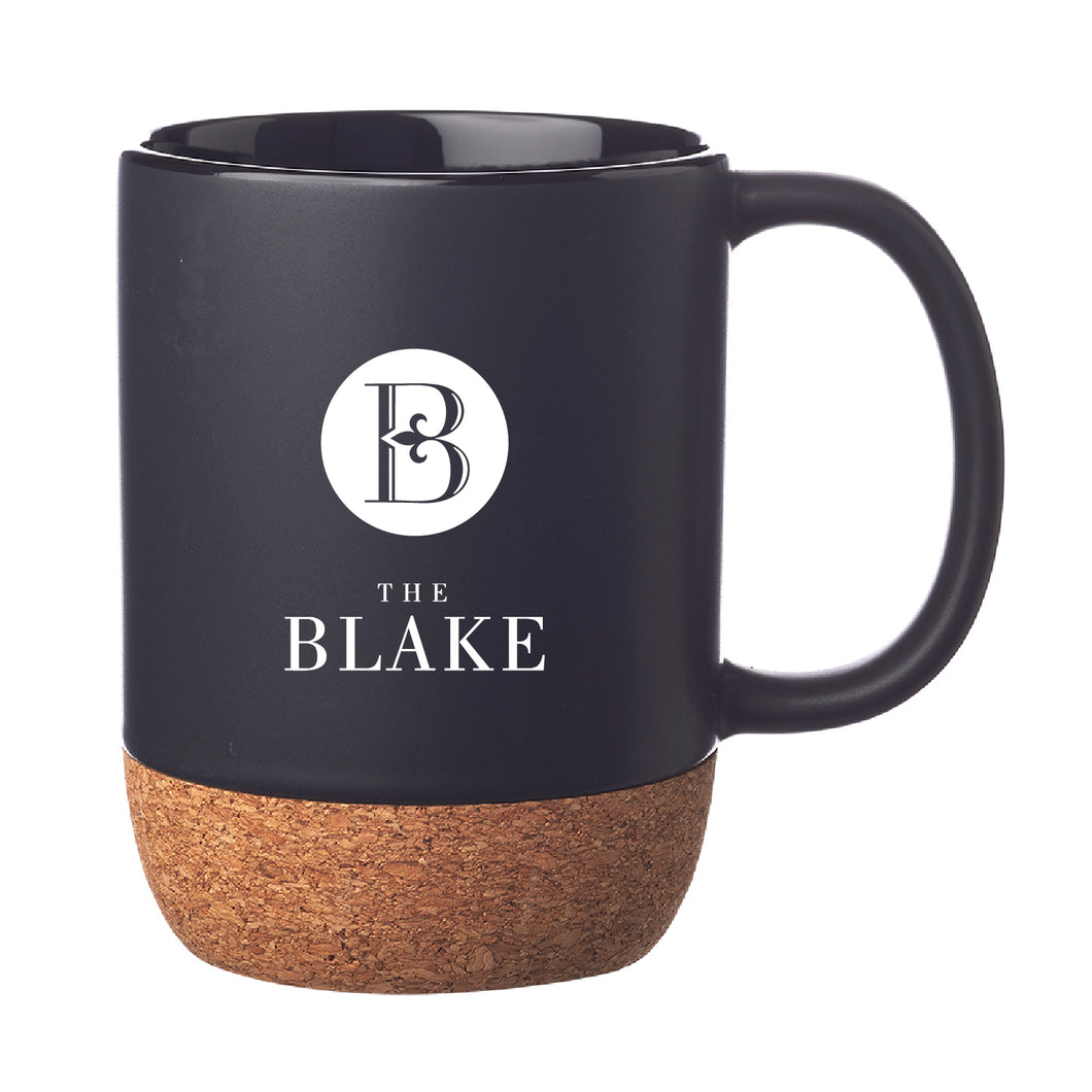 15oz Matte Cork Bottom Ceramic Mug