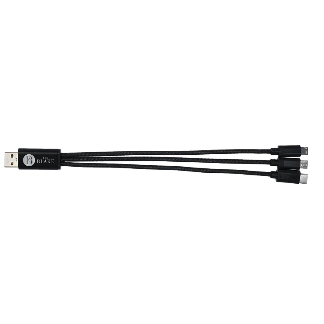 Metallic 3-in-1 Charging Cable