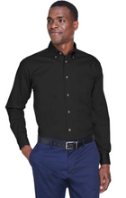 Load image into Gallery viewer, Harriton Men&#39;s Easy Blend™ Long-Sleeve Twill Shirt with Stain-Release
